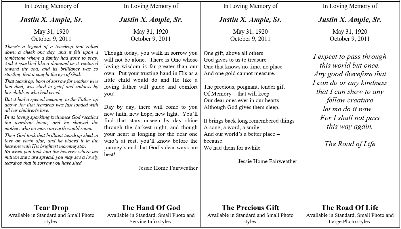 Prayer Cards