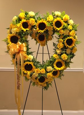 Sunflower Open Heart