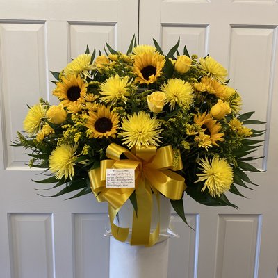 Sunflower Floor Basket